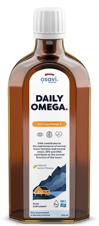 Daily Omega, 1600mg Omega 3 (Natural Lemon) - 250ml