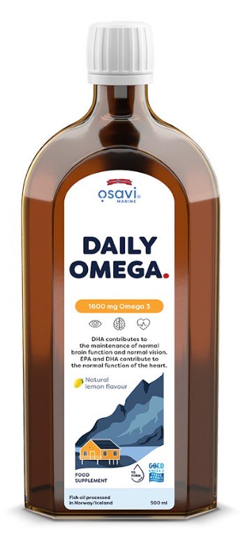 Daily Omega, 1600mg Omega 3 (Natural Lemon) - 500ml