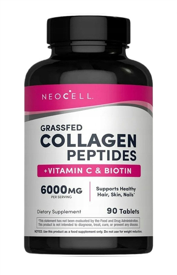 Grassfed Collagen Peptides + Vitamin C & Biotin - 90 tablets