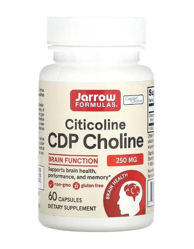 Jarrow Formulas Health and Wellbeing Citicoline CDP Choline, 250mg - 60 caps