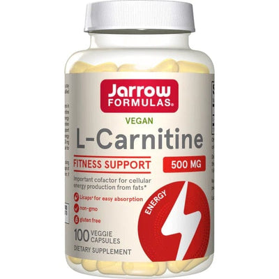 Jarrow Formulas L-Carnitine, 500mg - 100 vegetarian licaps