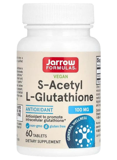 Jarrow Formulas Supplements S-Acetyl L-Glutathione, 100mg - 60 tablets