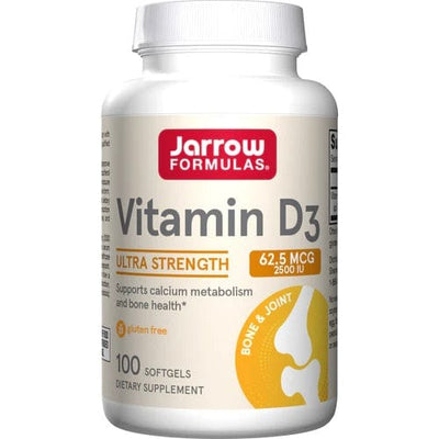 Jarrow Formulas Vitamins & Minerals Vitamin D3, 2500 IU - 100 softgels