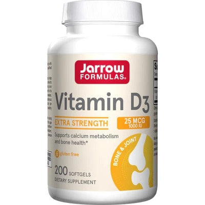 Jarrow Formulas Vitamins & Minerals Vitamin D3, 25mcg - 200 softgels