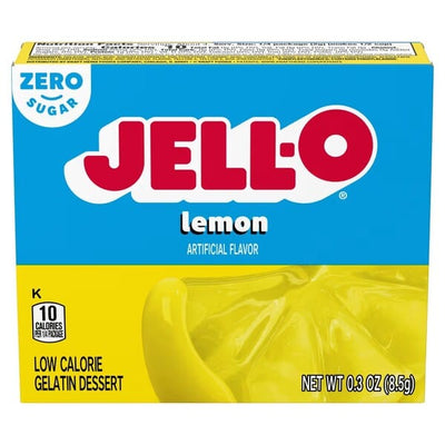 Jell-O Health Foods Gelatin Dessert Sugar Free, Lemon - 8.5 grams