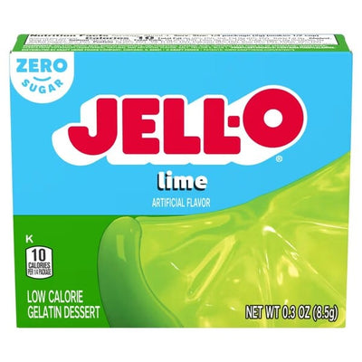 Jell-O Health Foods Gelatin Dessert Sugar Free, Lime - 8.5 grams