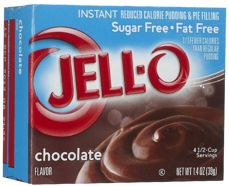 Jell-O Nootropics & Supplements Instant Pudding & Pie Filling Sugar Free, Chocolate - 39g