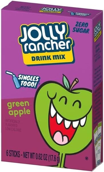 Jolly Rancher Jolly Rancher Singles to Go, Green Apple - 6 sticks