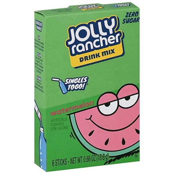 Jolly Rancher Jolly Rancher Singles to Go, Watermelon - 6 sticks