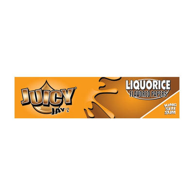 Juicy Jay Food, Beverages & Tobacco Liquorice Juicy Jay King Size Flavoured Slim Rolling Paper (24 Pack)