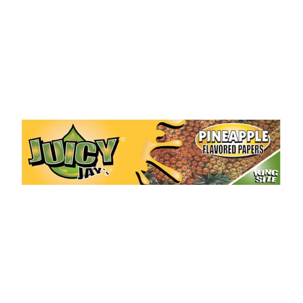 Juicy Jay Food, Beverages & Tobacco Pineapple Juicy Jay King Size Flavoured Slim Rolling Paper (24 Pack)