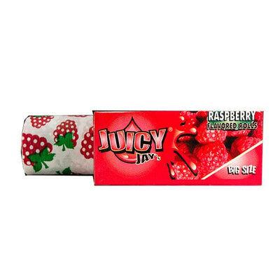 Juicy Jay Food, Beverages & Tobacco Raspberry Juicy Jay Big Size Flavoured 5M Rolls (24 Pack)