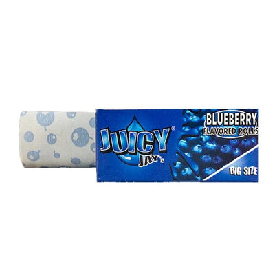 Juicy Jay Smoking Products Blueberry Juicy Jay Big Size Flavoured 5M Rolls - Full Box 24 Pcs