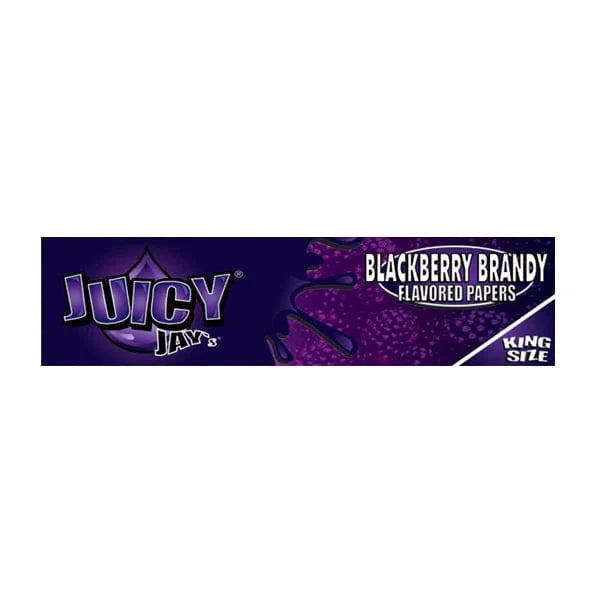 Juicy Jay Smoking Products Liquorice Juicy Jay King Size Flavoured Slim Rolling Paper - Full Box 24 Pcs