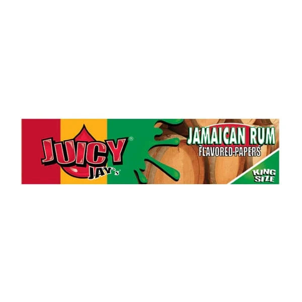 Juicy Jay Smoking Products Liquorice Juicy Jay King Size Flavoured Slim Rolling Paper - Full Box 24 Pcs
