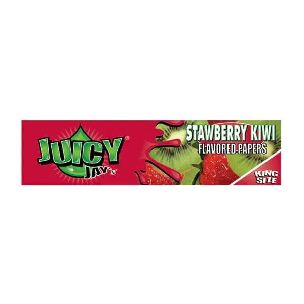 Juicy Jay Smoking Products Liquorice Juicy Jay King Size Flavoured Slim Rolling Paper - Full Box 24 Pcs