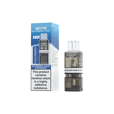 Juicy Pod Vaping Products 20mg Juicy Pod Novamax Prefilled Pods 10000 Puffs - 1 Pcs