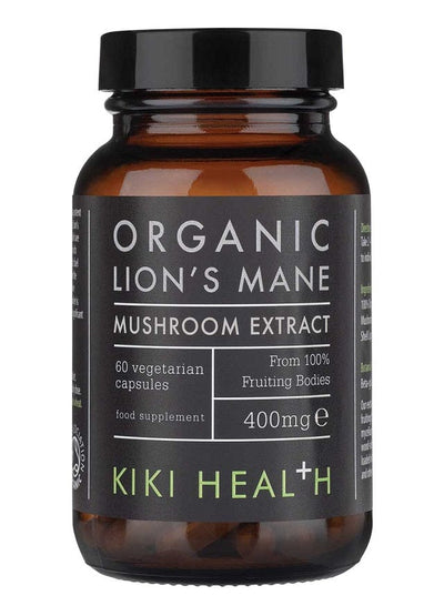 KIKI Health Lion's Mane's Extract Organic, 400mg - 60 vcaps