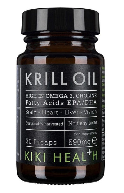 KIKI Health Omegas, EFAs, CLA, Oils Krill Oil, 590mg - 30 Licaps