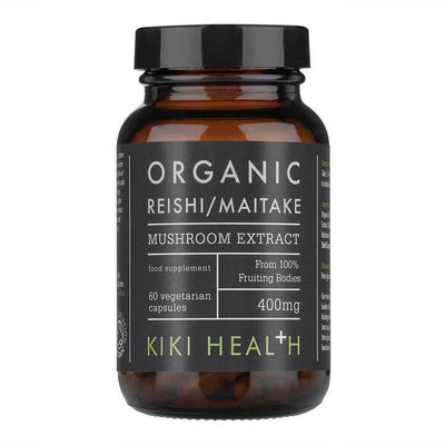 KIKI Health Reishi & Maitake Mushroom Extract Organic - 60 vcaps