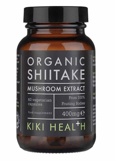 KIKI Health Shiitake Extract Organic, 400mg - 60 vcaps