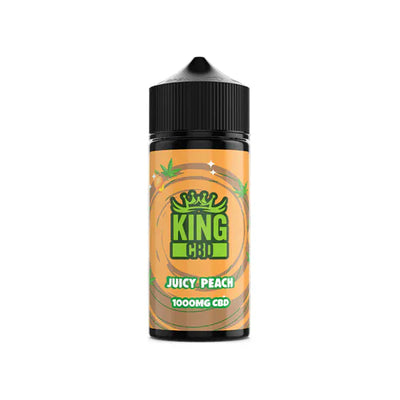 King CBD CBD Products Juicy Peach King CBD 1000mg CBD E-liquid 120ml (80VG/20PG) (BUY 1 GET 1 FREE)