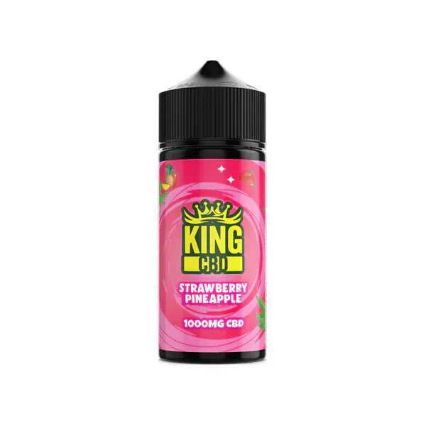 King CBD CBD Products Strawberry Pineapple King CBD 1000mg CBD E-liquid 120ml (80VG/20PG) (BUY 1 GET 1 FREE)