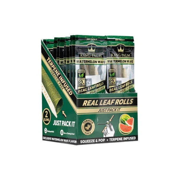 King Palm Smoking Products King Palm Flavoured Slim 1.5G Rolls - 20 Pcs Display Pack