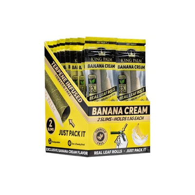 King Palm Smoking Products King Palm Flavoured Slim 1.5G Rolls - 20 Pcs Display Pack