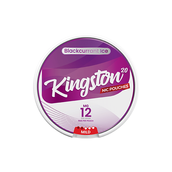 Kingston Smoking Products Blackcurrant Ice 12mg Kingston Nicotine Pouches - 20 Pouches