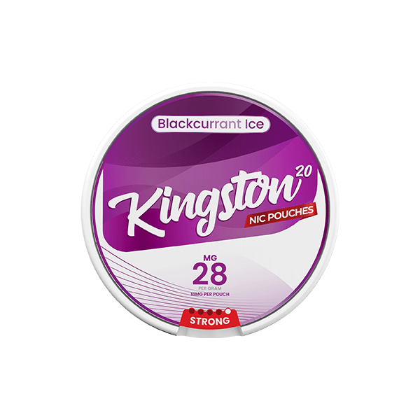 Kingston Smoking Products Blackcurrant Ice 28mg Kingston Nicotine Pouches - 20 Pouches