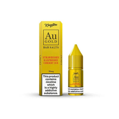 Kingston Vaping Products Strawberry Raspberry Cherry Ice 10mg AU Gold By Kingston Nic Salt 10ml (60VG/40PG)