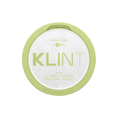 Klint Smoking Products 8mg Klint  Fresh Lime Slim Nicotine Pouch - 20 Pouches