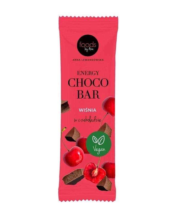 Levann Nootropics & Supplements Energy Choco Bar, Cherry with Chocolate Coating - 15 x 35g