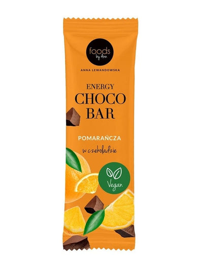 Levann Nootropics & Supplements Energy Choco Bar, Orange with Chocolate Coating - 15 x 35g