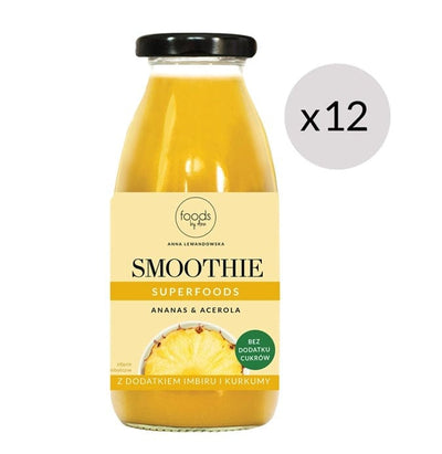 Levann Nootropics & Supplements Smoothie, Pineapple & Acerola - 12 x 250 ml.