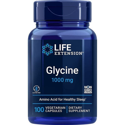 Life Extension Amino Acids and BCAAs Glycine, 1000mg - 100 vcaps
