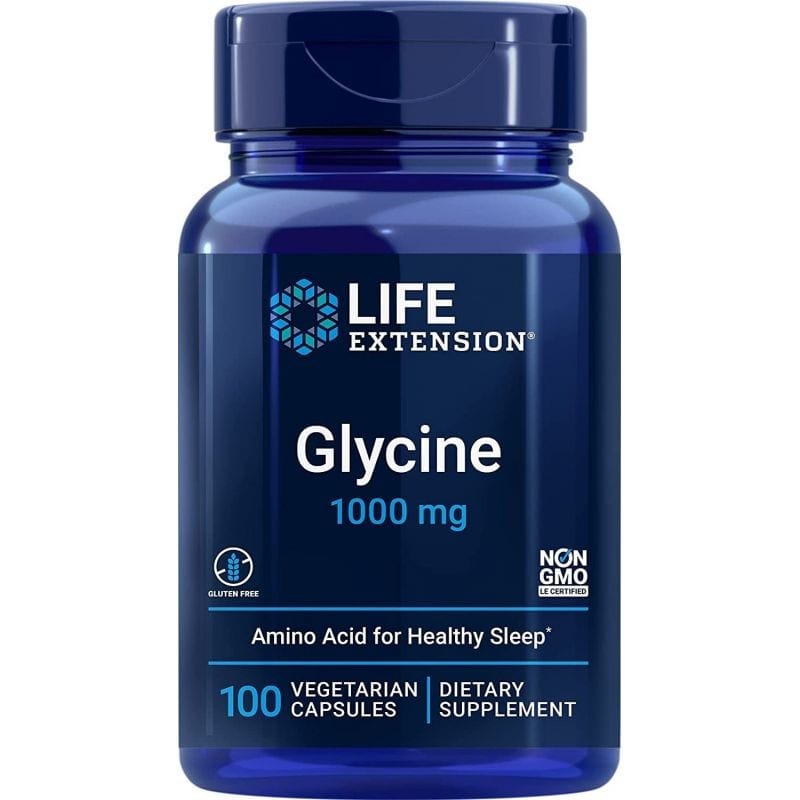 Life Extension Amino Acids and BCAAs Glycine, 1000mg - 100 vcaps