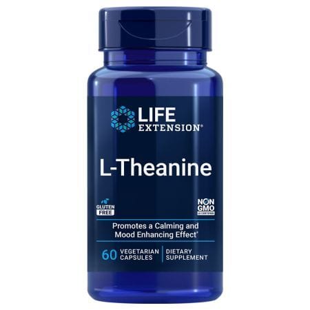 Life Extension Amino Acids and BCAAs L-Theanine - 60 vcaps