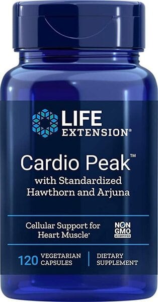 Life Extension Cardio Peak with Standardized Hawthorn and Arjuna - 120 vcaps