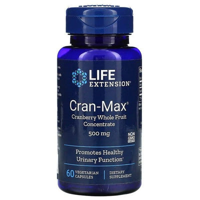 Life Extension Cran-Max Cranberry Whole Fruit Concentrate, 500mg - 60 vcaps