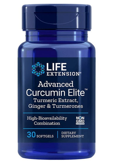 Life Extension Health and Wellbeing Advanced Curcumin Elite Turmeric Extract, Ginger & Turmerones - 30 softgels