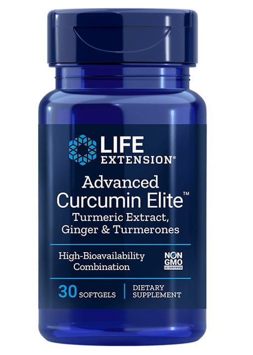 Life Extension Health and Wellbeing Advanced Curcumin Elite Turmeric Extract, Ginger & Turmerones - 30 softgels