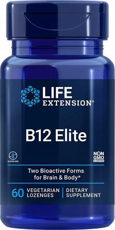 Life Extension Health and Wellbeing B12 Elite - 60 vegetarian lozenges