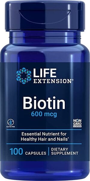 Life Extension Health and Wellbeing Biotin, 600mcg - 100 caps