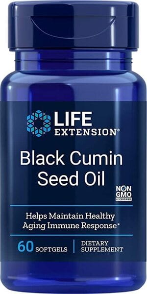 Life Extension Health and Wellbeing Black Cumin Seed Oil - 60 softgels