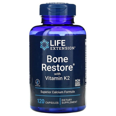 Life Extension Health and Wellbeing Bone Restore with Vitamin K2 - 120 caps