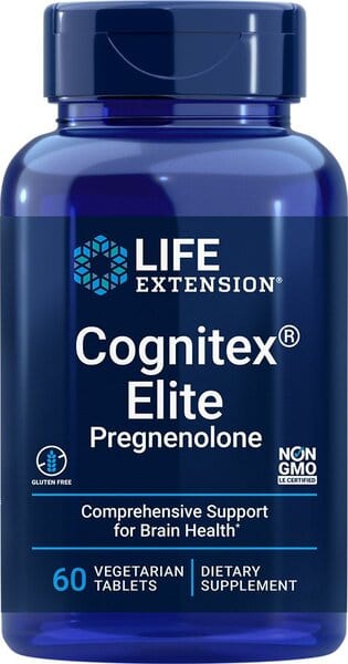 Life Extension Health and Wellbeing Cognitex Elite Pregnenolone - 60 vegeterian tabs