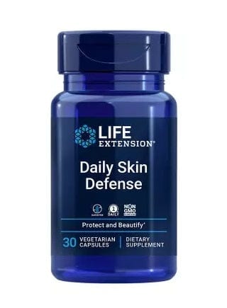 Life Extension Health and Wellbeing Daily Skin Defense - 30 vcaps