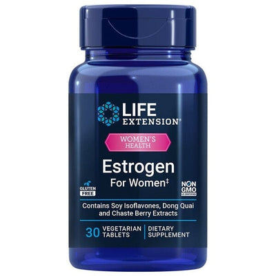 Life Extension Health and Wellbeing Estrogen For Women - 30 vegetarian tabs